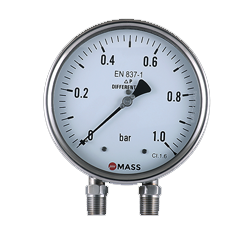 D100, Bellow Type Differential Pressure Gauge
