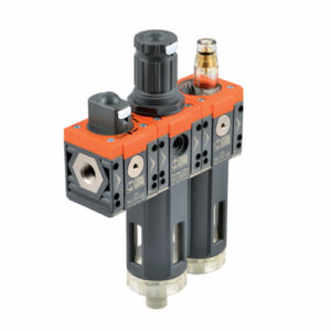 Metal Work Syntesi Modular Air Preparation Unit (FRL Combination: Shut-off Valve + Filter Regulator + Lubricator)